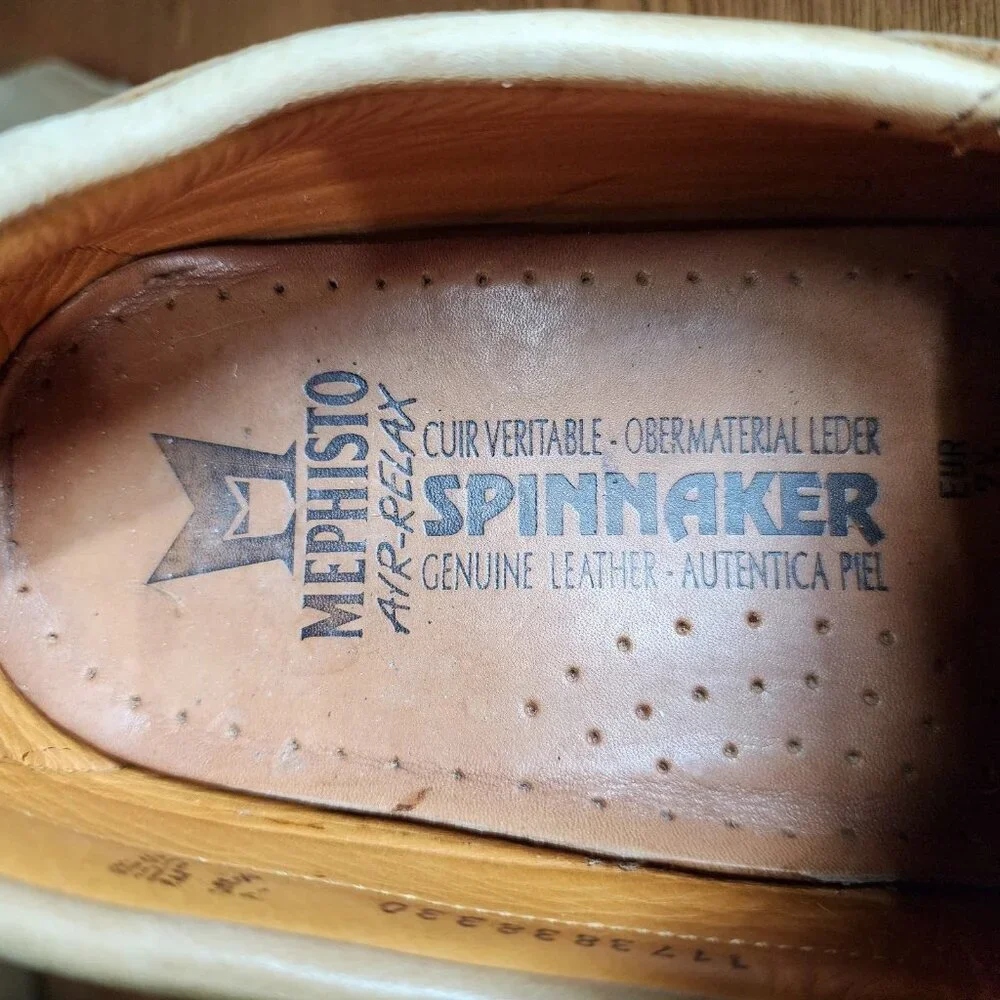 MEPHISTO Spinnaker Air-Relax Brown Genuine Leather Boat Shoes Men's Size 8‎ US